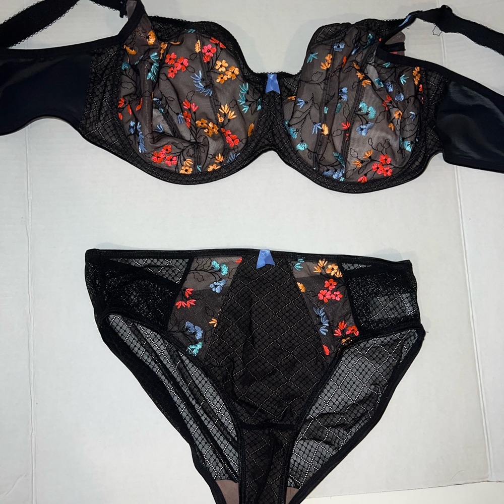 Elomi set bra size 40j and Underwear size large